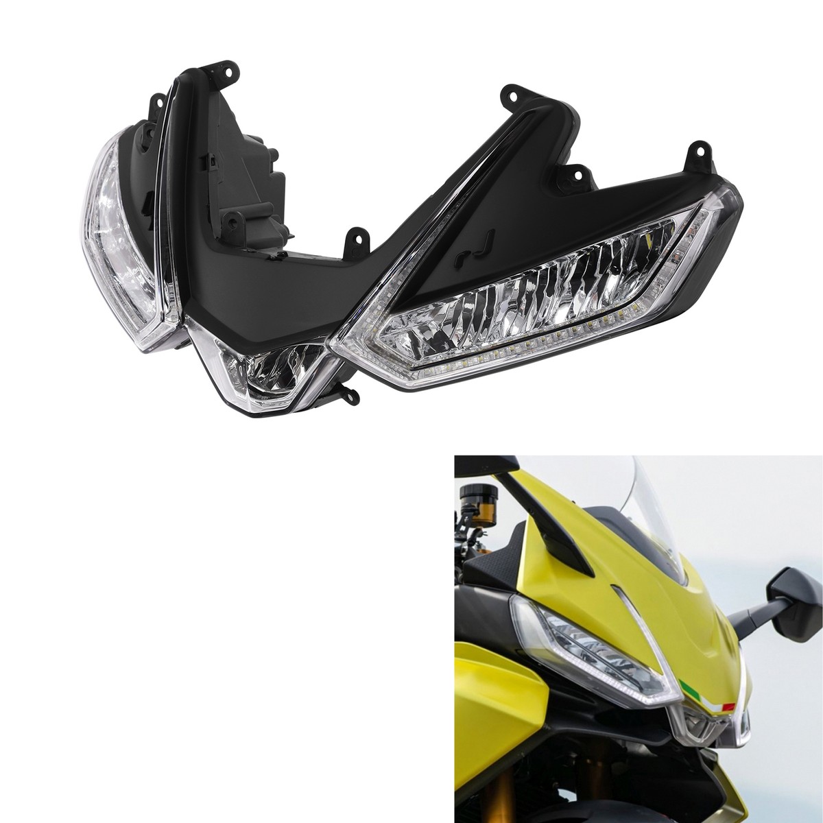 Front Headlight Headlamp Fit For Aprilia RS660 2021-2025 Replace