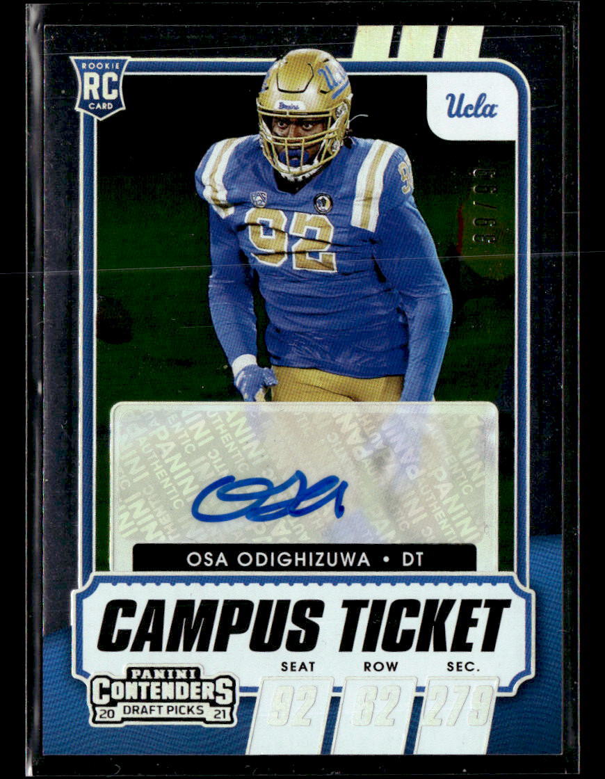 Osa Odighizuwa Panini Contenders Draft Picks #266 Autograph-Campus