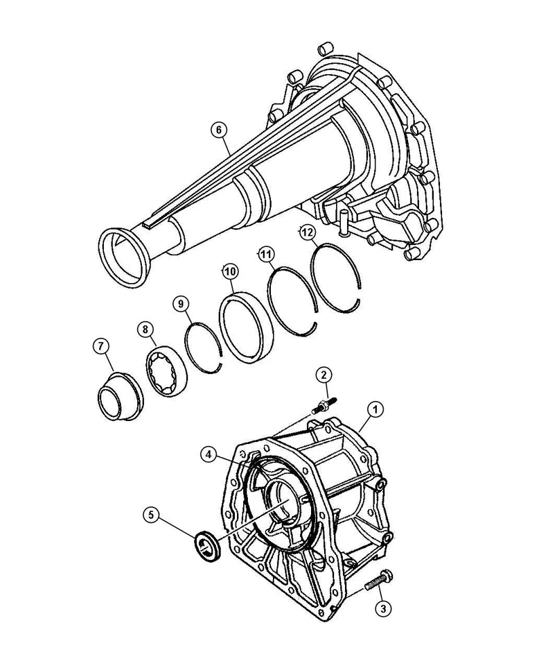 NUEVO COJINETE DE EJE DE SALIDA DE ENGRANAJE DE ENTRADA ORIGINAL MOPAR 4338891 Foto 2 de 3