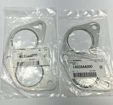 14038AA000 GENUINE OEM SUBARU WRX LEGACY STI 90 - 18 EXHAUST MANIFOLD GASKETS x2