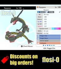 6IV Ultra Shiny Rayquaza Pokemon Sword and Shield (Square Shiny)