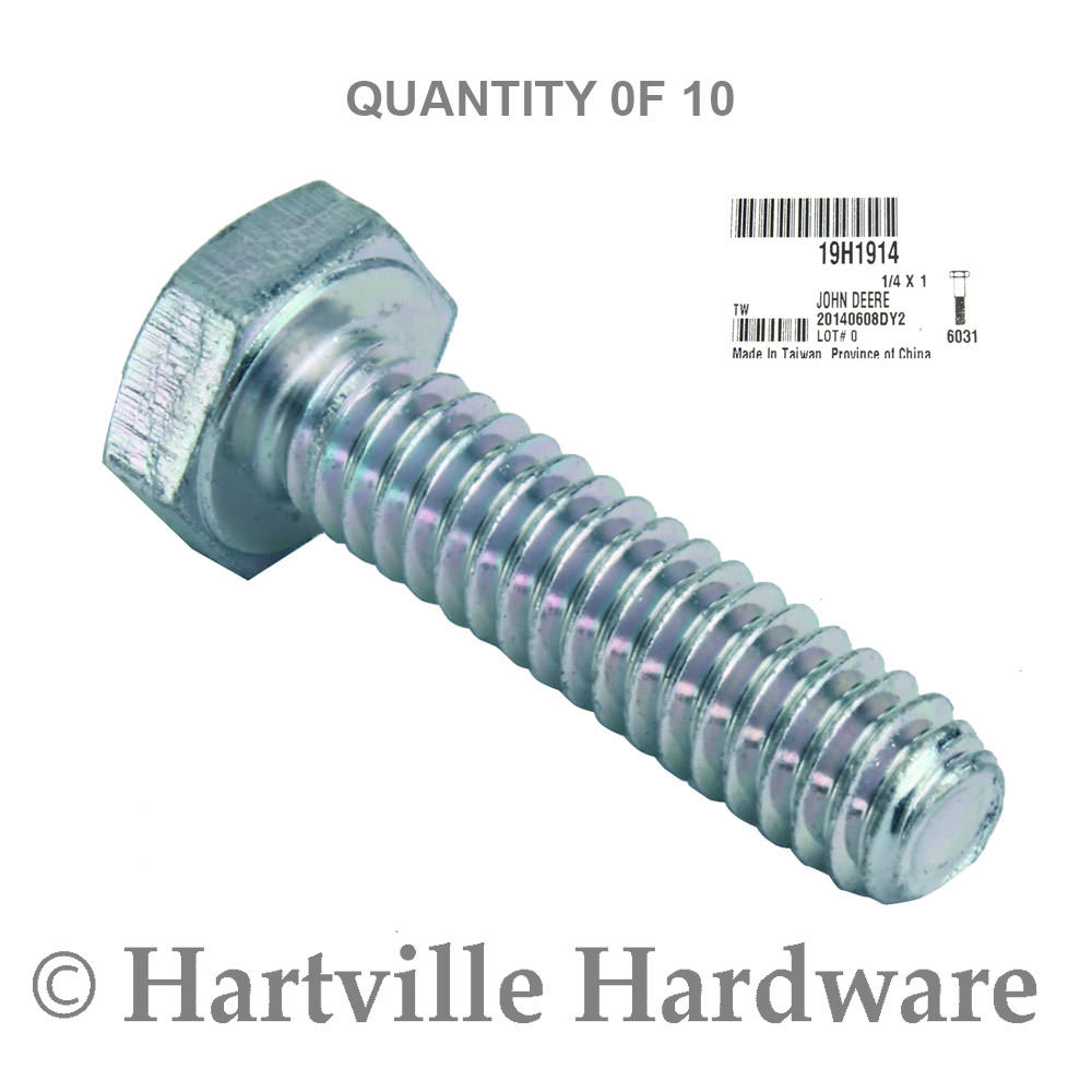 John Deere Original Equipment Cap Screw #19H1914 (10-Pack)
