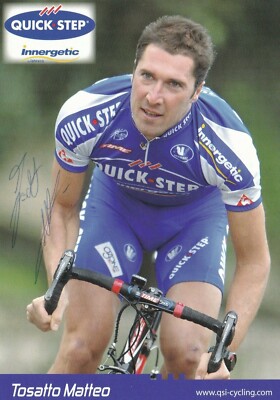 CYCLING cycling card TOSATTO MATTEO team QUICK STEP signed