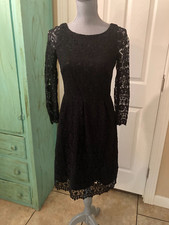 J. CREW COLLECTION, NWT, WOMENS, BLACK LACE, FULLY LINED, SHEATH DRESS, 2