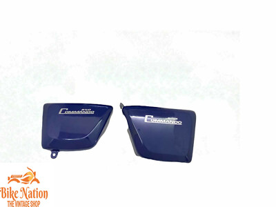 FIT FOR NORTON FASTBACK COMMANDO / INTERSTATE BLUE PAINTED 850 SIDE PANEL