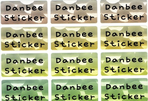 Medium 9Colours 3D overlap round shape Personalised Name Labels Stickers,30x15mm - Picture 3 of 5