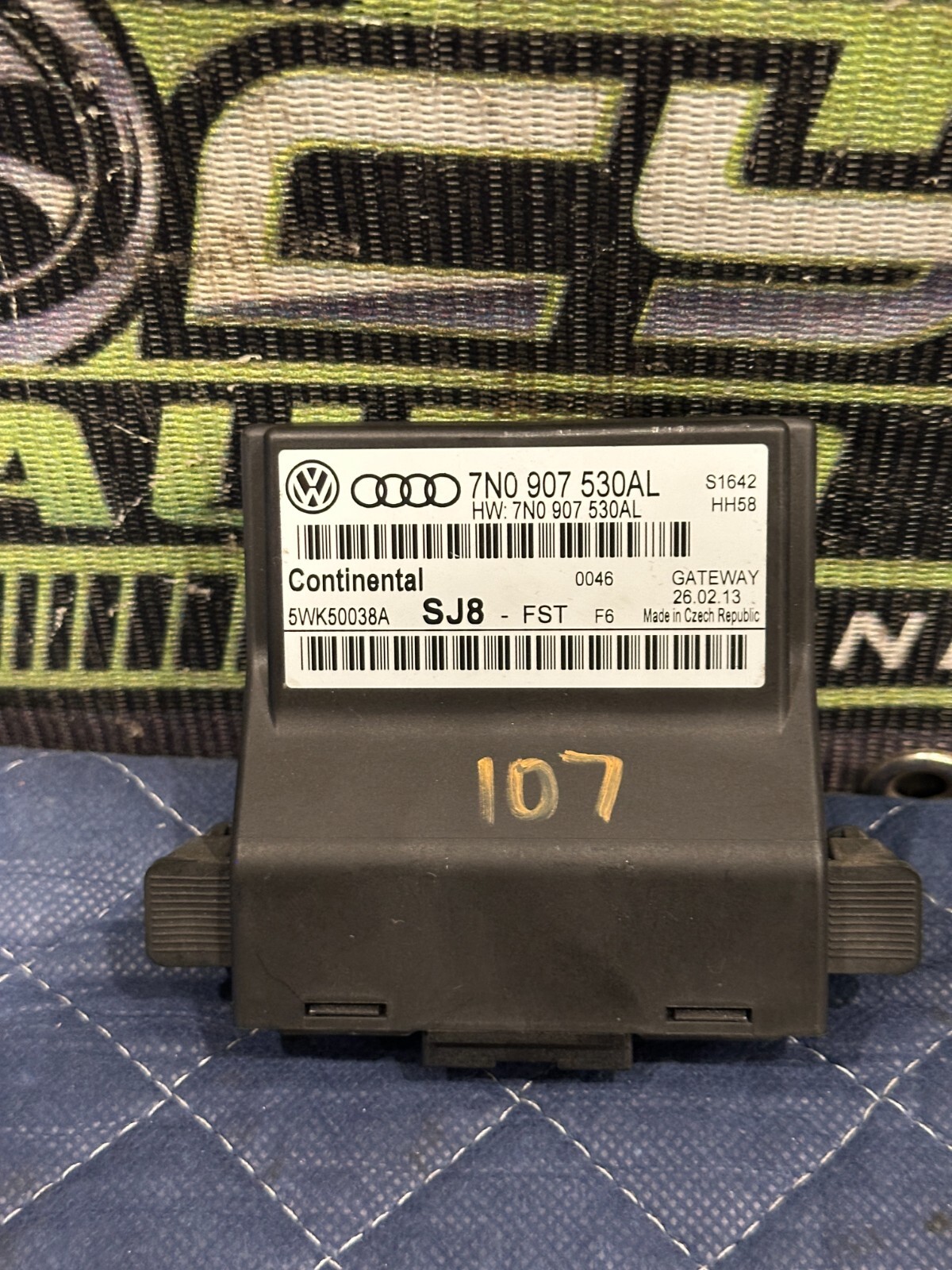 2014 AUDI R8 GATEWAY DIAGNOSTIC TEST CONNECTOR POWER MODULE OEM 7N0 907 530 AL