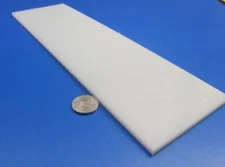 Hdpe White Bar 3/16" (.188") Thick x 3.50" Wide x 12" Long, 8 Pcs, 8 Ft Total