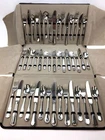 Mepra 45 Pieces Stainless Steel Flatware Set Silverware Service