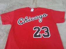 Chicago Bulls Michael Jordan Rookie year vtg style t-shirt - Red/Black