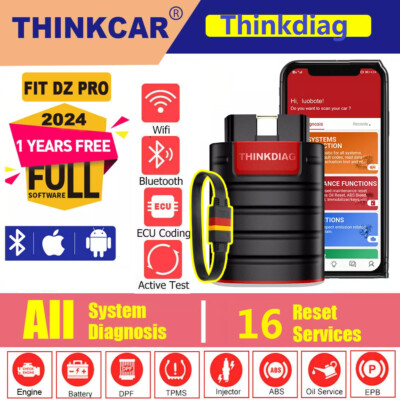 THINKDIAG Old Boot OBD2 Car Diagnostic Tool Scanner ECU Coding All Software Free