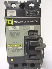 SQUARE D FHL26000M4200 100 AMP 2 POLE MOLDED CASE SWITCH ....... UB-44