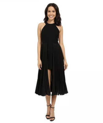 knee length dresses for ladies Draped one shoulder crepe dress main image 0