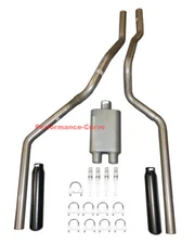 88-93 Chevrolet GMC Truck 4.3 5.0 5.7 Dual Exhaust Mandrel w/ 2 Chamber Muffler