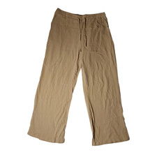 Women's High Waisted Drawstring Lightweight Casual Trousers FREE S H