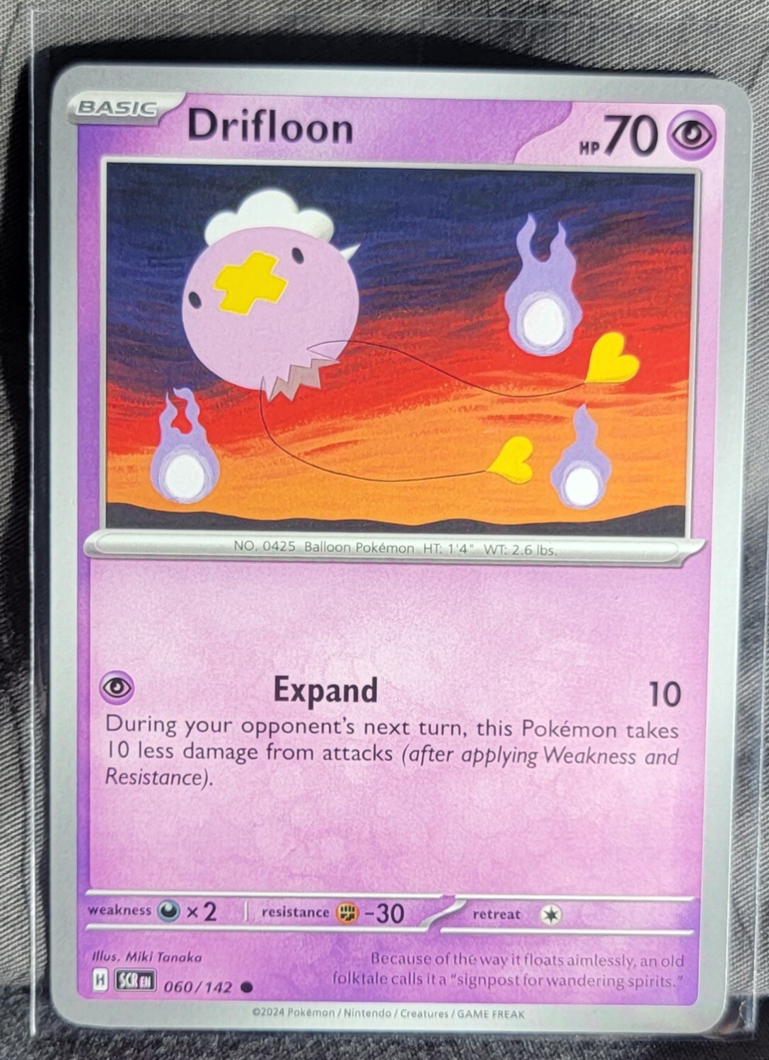 Pokemon TCG Card Drifloon 060/142 S&V Stellar Crown Common NM