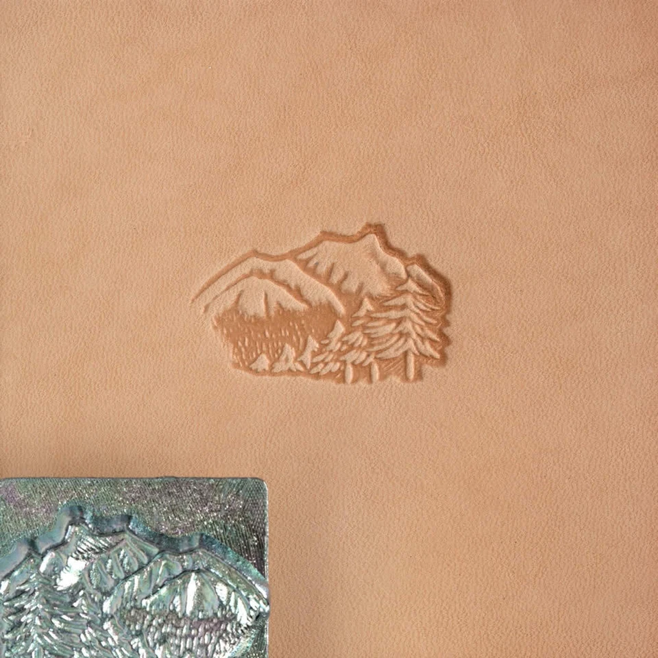 3D Stempel Berge & Bäume Leder Tandy Leather 88324-00