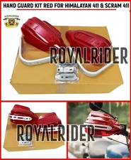"HAND GUARD KIT, RED" FIT FOR ROYAL ENFIELD HIMALAYAN 411 & SCRAM 411