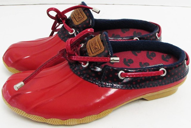 sperry shoes red