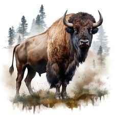 XXL 18X18 Autoaufkleber Bison Aufkleber Wetterfester Vinyl Sticker