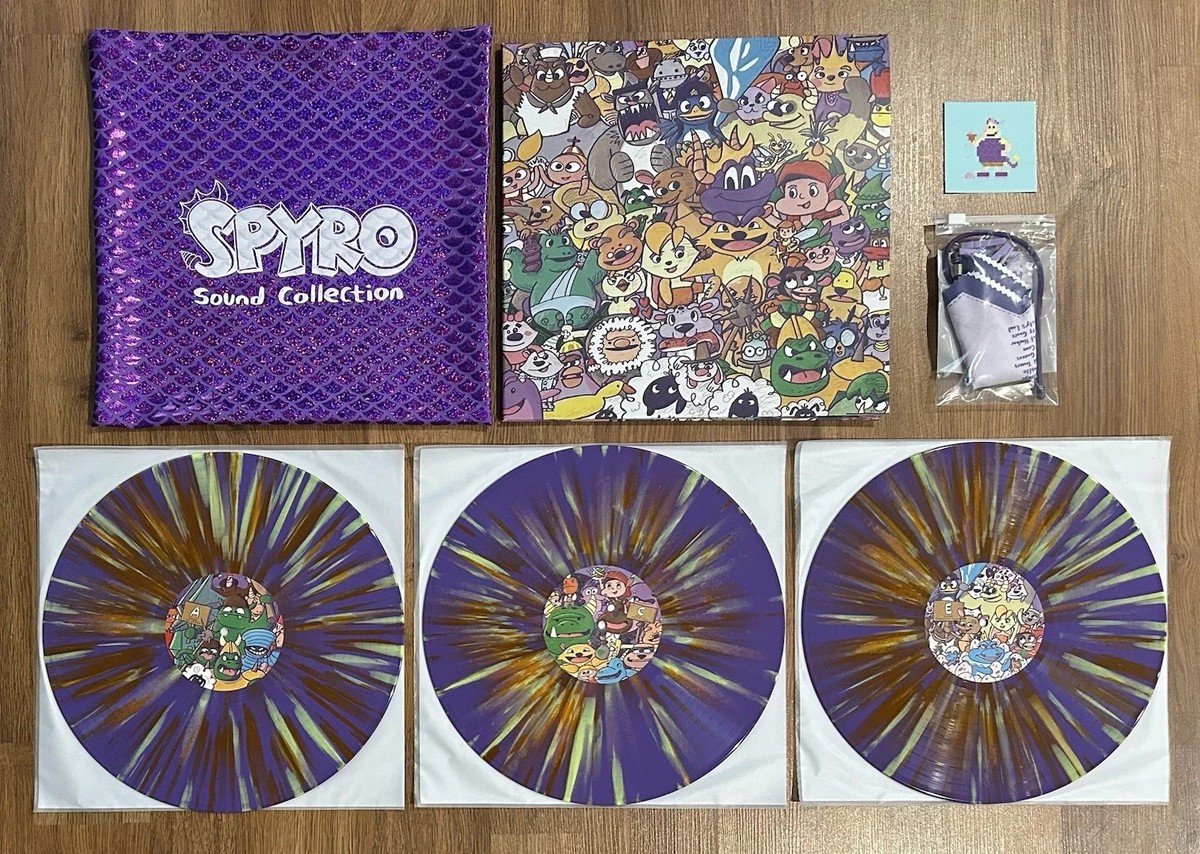 Spyro the Dragon PS1 Trilogy Vinyl Record Set Sound Collection VGM