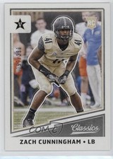 2017 Panini Classics Rookies Red Back 297/299 Zach Cunningham #291 0nr3