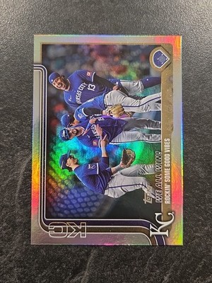 Kansas City Royals 2025 Topps Rainbow Foil #436 We All Win Team Card Witt Perez