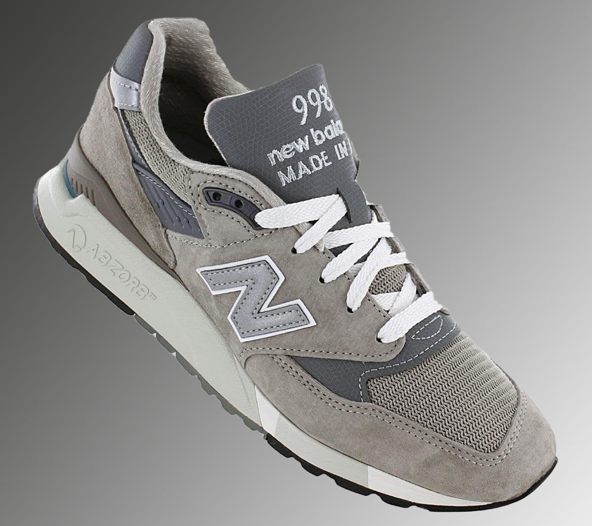 New Balance 998 Core Grey Reflective Silver U998GR Running Shoe