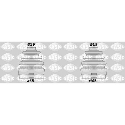 2X SASIC ACHSMANSCHETTEN SATZ GETRIEBESEITIG passend für ABARTH 500 500C ALFA 14
