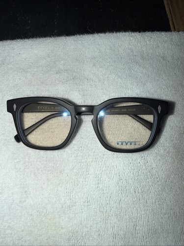 Bevel Storey Eyeglass Frames 8003 BKM 52-22 NOS