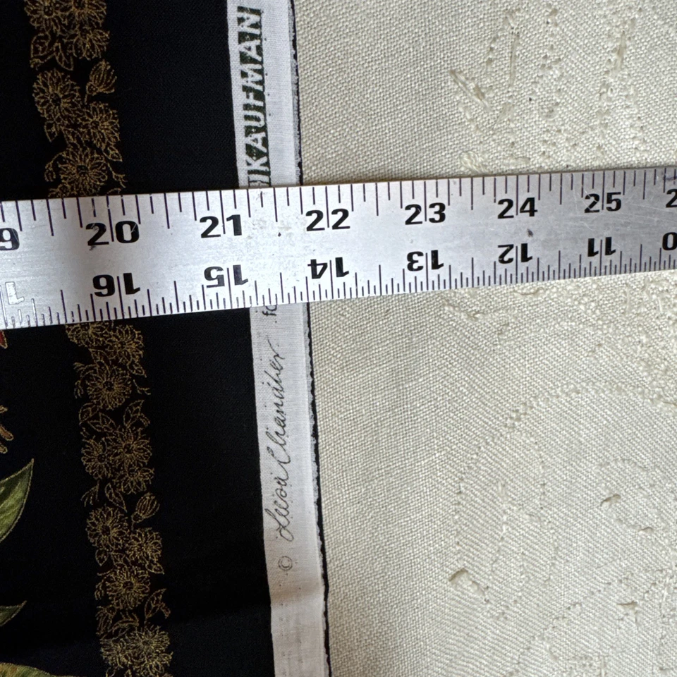 Leesa Chandler “UNDER THE AUSTRALIAN SUN”Kaufman Black Orange Metallic Gold - Image 4 of 4