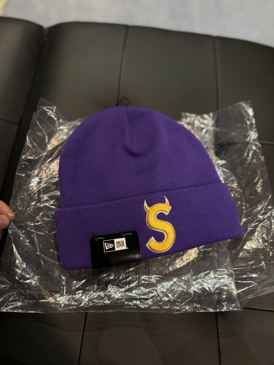 Supreme New Era Devil S Logo Beanie - Purple- Brand New | eBay
