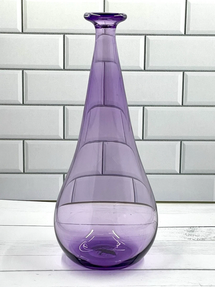 紫色 ガラス花瓶 約60cm 紫色艺术花瓶花瓶| eBay