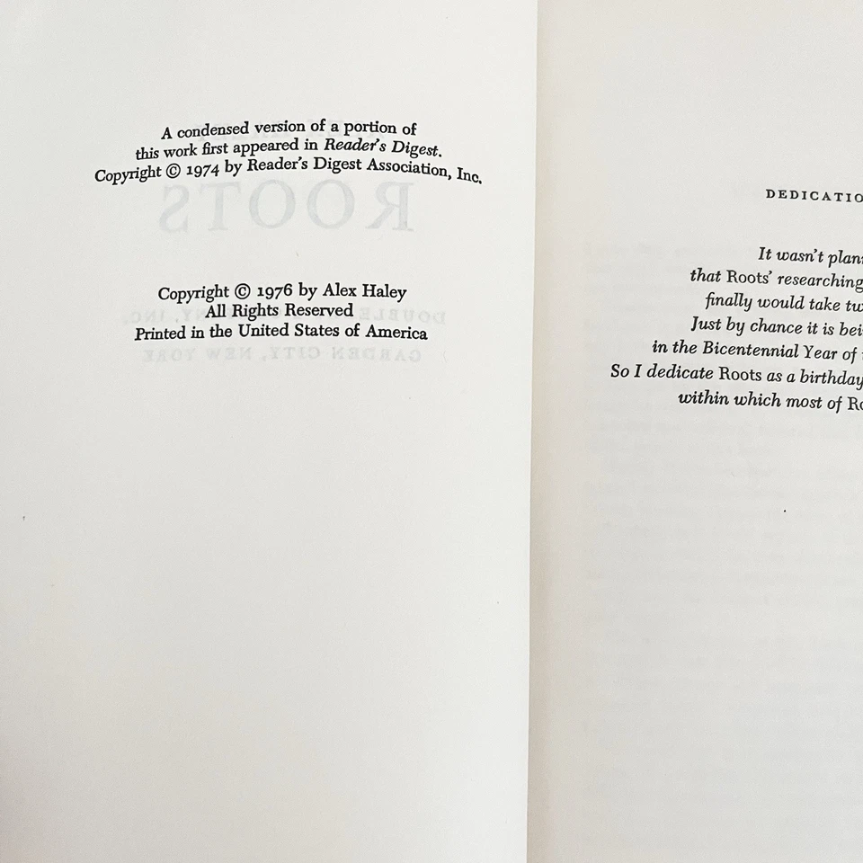 ROOTS The Saga of an American Family *1ST Edition* ALEX HALEY 1976 Vintage Foto 2 de 4