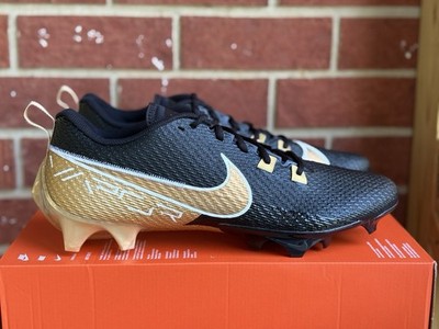 New Nike Vapor Edge Speed 360 2 TB Black Gold Size 15 Mens Football Cleats