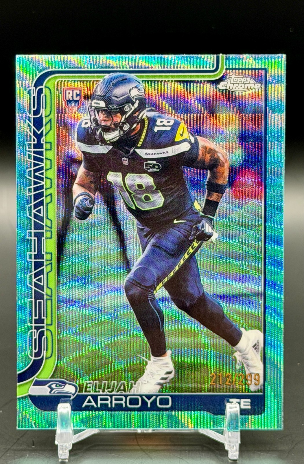 2025 Topps Chrome - Elijah Arroyo #396 (RC) Rookie Teal Wave Refractor /299