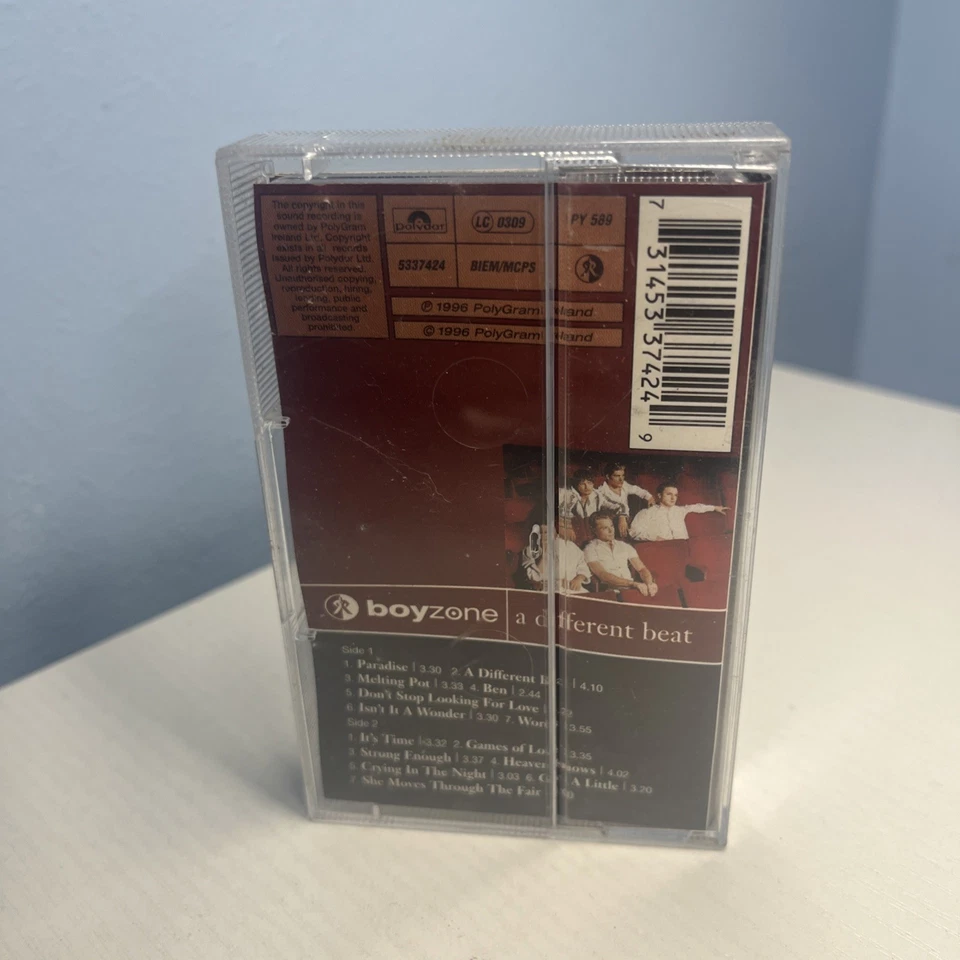 Boyzone - A Different Beat - Cassette Tape Album - 1996 PolyGram Ireland - Image 3 of 3