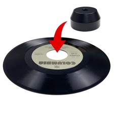 45 RPM Record Adapter Solid Aluminum 7 Inch Vinyl Record Dome 45 Adapter