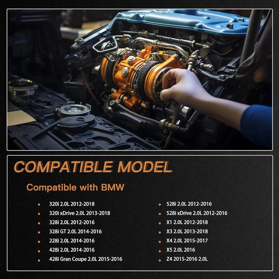 Turbo w/Actuator for BMW 320i 328i 528i X1 X3 2.0L 2012–2018 11657642469 - Image 2 of 4