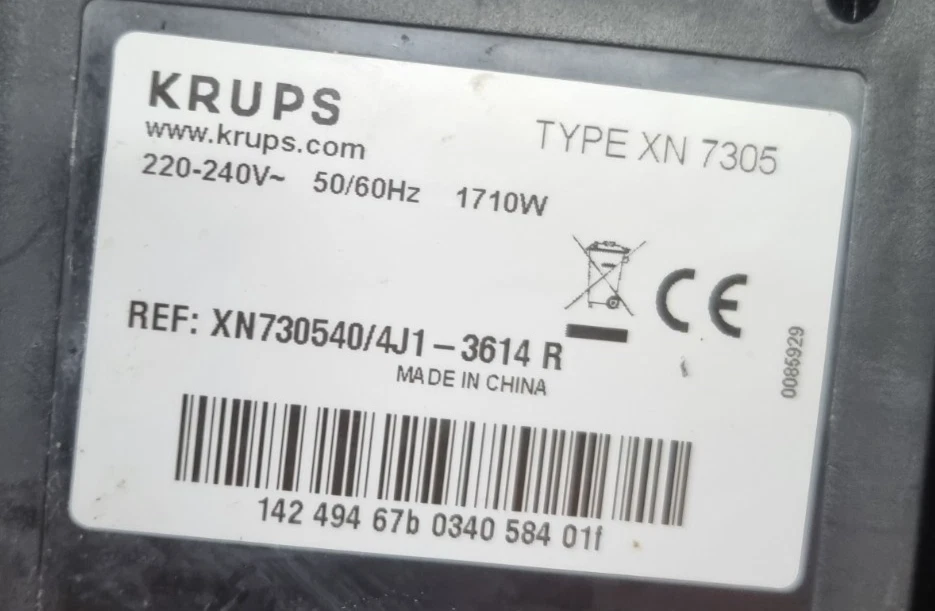 Nespresso Krups Citiz Coffee Machine body only XN7305 Red for parts, photo 3 of 4
