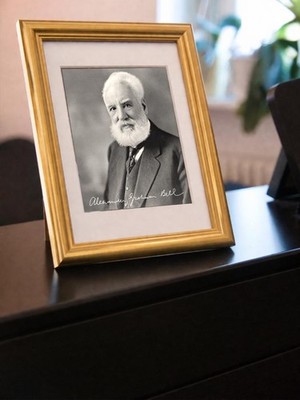 Repro-Autogramm - Alexander Graham Bell - Gerahmt