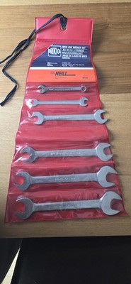 Vintage Britool Maulschlüssel-Set 6-teilig Imperial AF Tools Neill 98227D Rolle