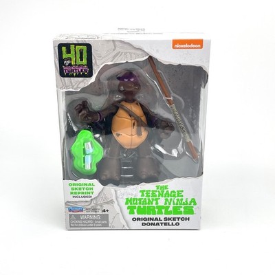 TMNT 40th Anniversary Original Sketch Donatello Action Figure Playmates 80952