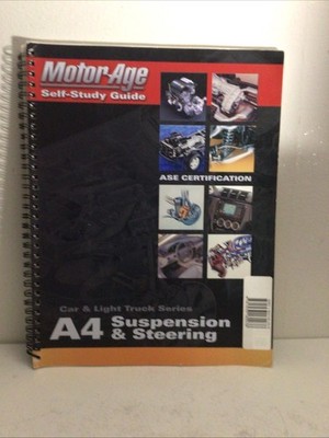 Motor Age Training A4 Suspension & Steering Car Light Truck Manual Spiral Bound