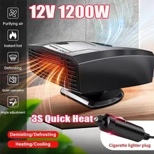 1200W Portable Electric Car Heater 12VDC Heating Fan Defogger Defroster Demister