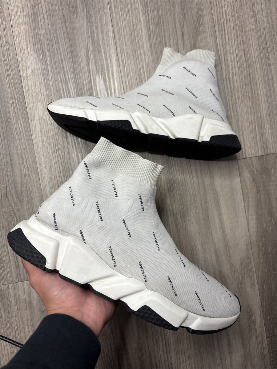 Authentic Balenciaga All White Balenciaga Speed Trainers