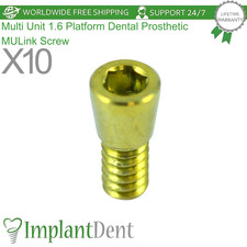 X10 Multi Unit 1.6 Platform Dental Prosthetic MULink Screw Retained Restorations