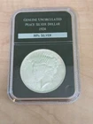 1924 Peace Silver Dollar PCS Holder Guaranteed Genuine 90% Silver UNC in Slab