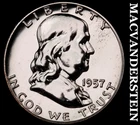1957 Franklin Half Dollar - Choice Gem Proof  Lustrous  No Reserve  #J8772
