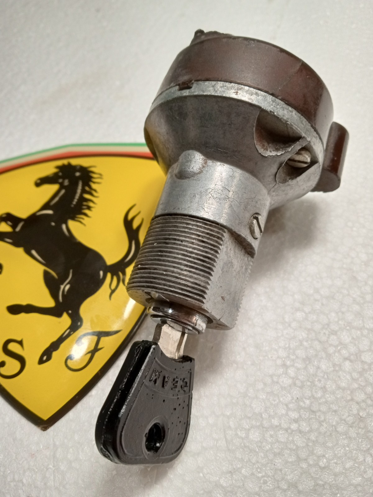 Ferrari 250 Ignition Switch Parts_Housing_Lock Cylinder_Torino CEAM Key Blank